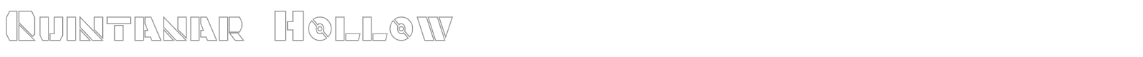 Quintanar font preview